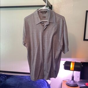 Tiger Woods Men's M Gray Short Sleeve Shirt